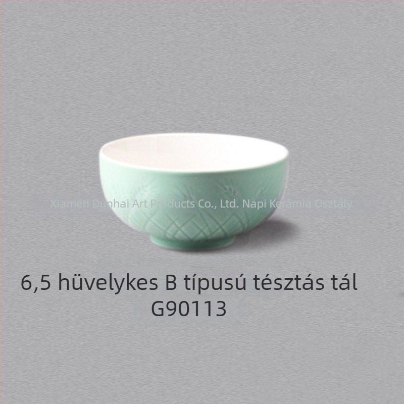 Kerámia glazúrral ellátott étkészlet – új kínai stílus, Susan Ceramics, tartalmaz leveses tálakat, tányérokat, pörkölő edényt és leveses kanalat; gyermekeknek, diákoknak, felnőtteknek és időseknek alkalmas; testreszabás elérhető