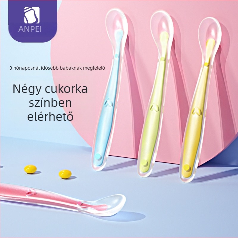 Safety szilikon cumiskanál – puha etetőkanál csecsemőknek 6 hónapos kortól