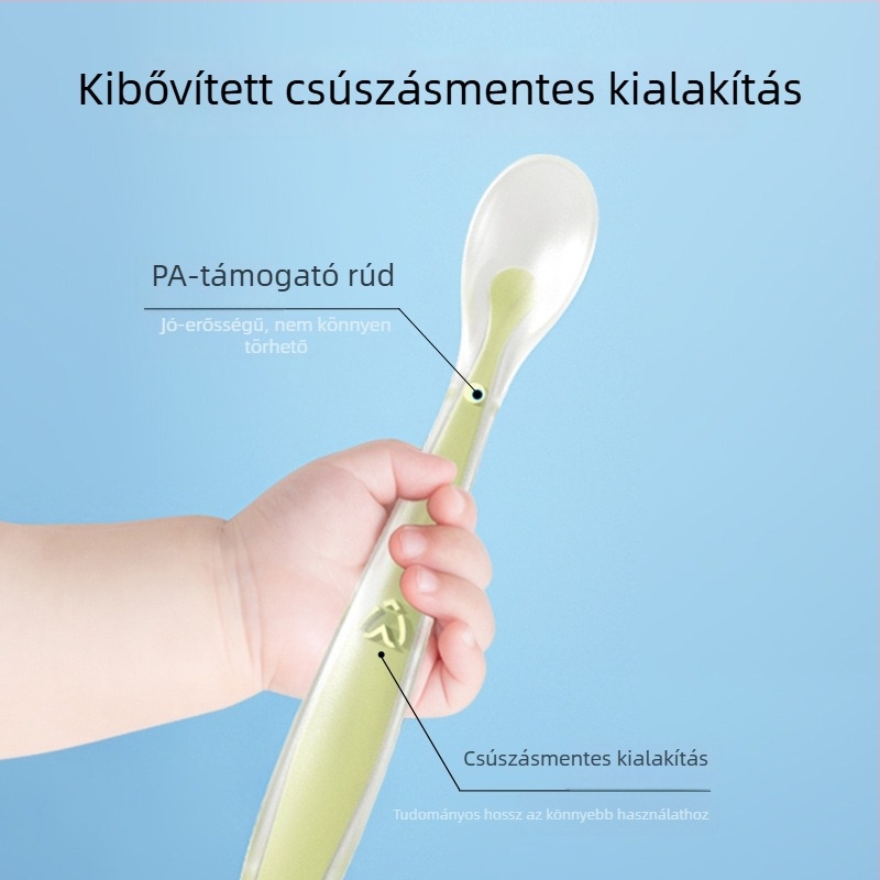 Safety szilikon cumiskanál – puha etetőkanál csecsemőknek 6 hónapos kortól