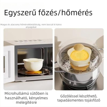 Szilikonból készült babatányér ventuzával — minden egyben, esésálló és hőálló, 6 hónapos kortól, aranyos karikatúra stílus