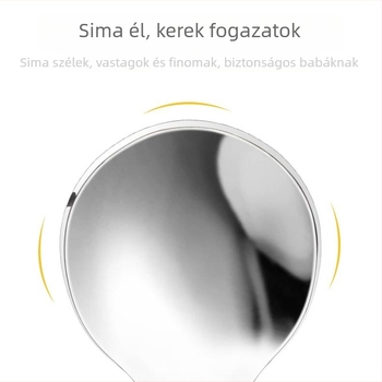 Gyerekeknek szánt étkészlet: szilikon kanál és rozsdamentes acél villa, 2 darabos készlet, dinoszaurusz mintával, 6 hónapos kortól