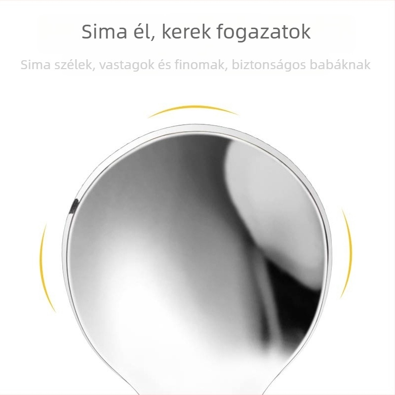 Gyerekeknek szánt étkészlet: szilikon kanál és rozsdamentes acél villa, 2 darabos készlet, dinoszaurusz mintával, 6 hónapos kortól