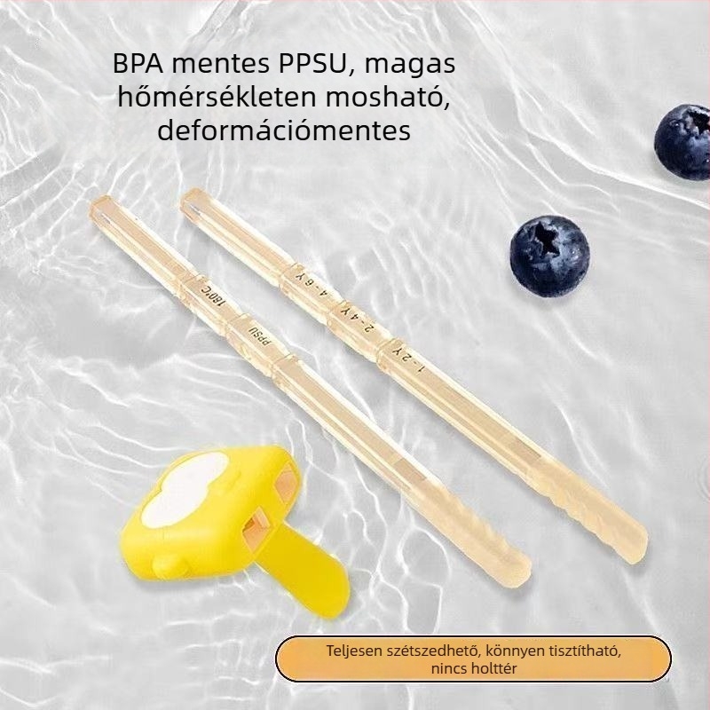 PPSU Edzőpálcikák Gyerekeknek, Tigris-száj dizájnú fogással, 12 hónaptól, 1 db