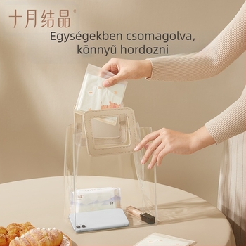 October Crystal egyszer használatos műanyag asztalterítő, olajálló és vízálló, 20 darabos csomag