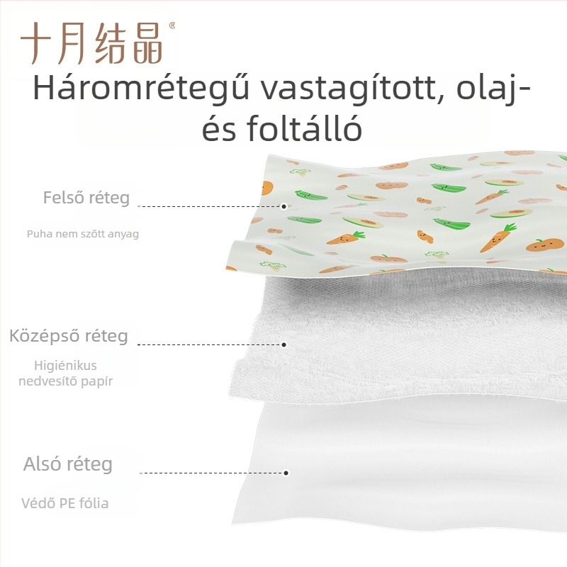 October Crystal egyszer használatos műanyag asztalterítő, olajálló és vízálló, 20 darabos csomag