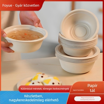 Egyszer használatos rostos tál – lebomló, forma: tál, modern minimalista stílus
