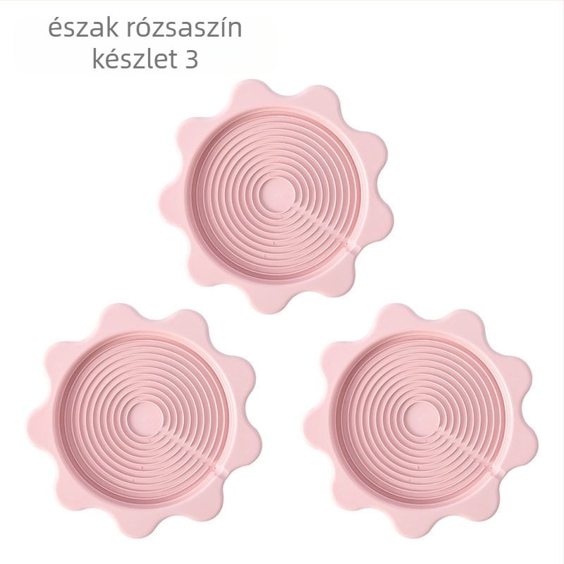Meleg viz palack pad – műanyag, kör alakú, szigetelés, 3 darabos készlet