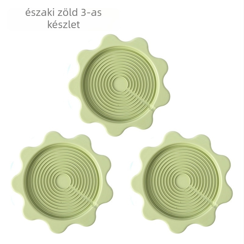 Meleg viz palack pad – műanyag, kör alakú, szigetelés, 3 darabos készlet