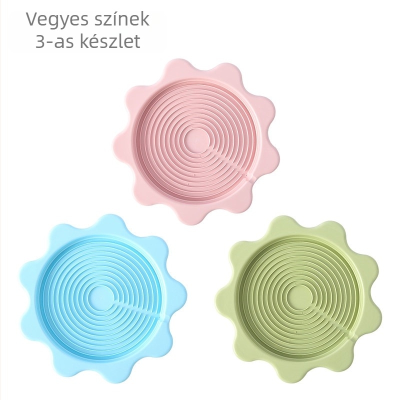 Meleg viz palack pad – műanyag, kör alakú, szigetelés, 3 darabos készlet