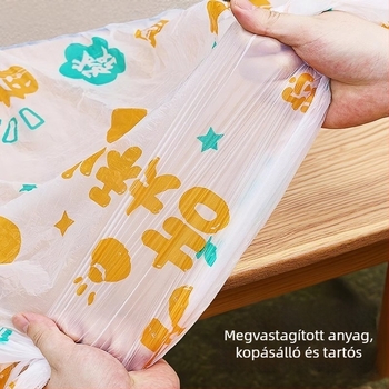 Egyszer használatos asztalterítő nyomtatott elasztikus szélekkel négyszögletes és kerek asztalokhoz, vastag műanyag borítás.
