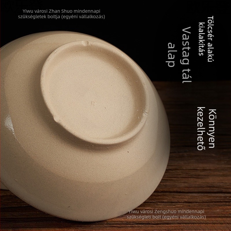 Nyolctálas gőzölő készlet durva porcelánból, hagyományos nemzeti stílus, mikróban használható