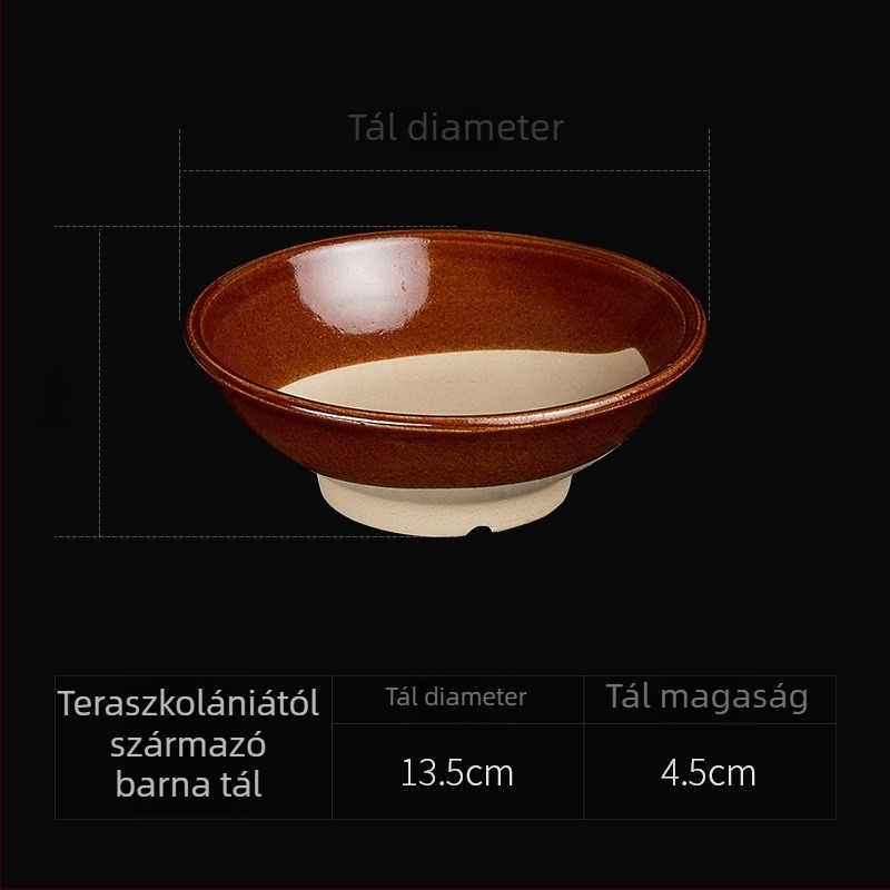 Nyolctálas gőzölő készlet durva porcelánból, hagyományos nemzeti stílus, mikróban használható