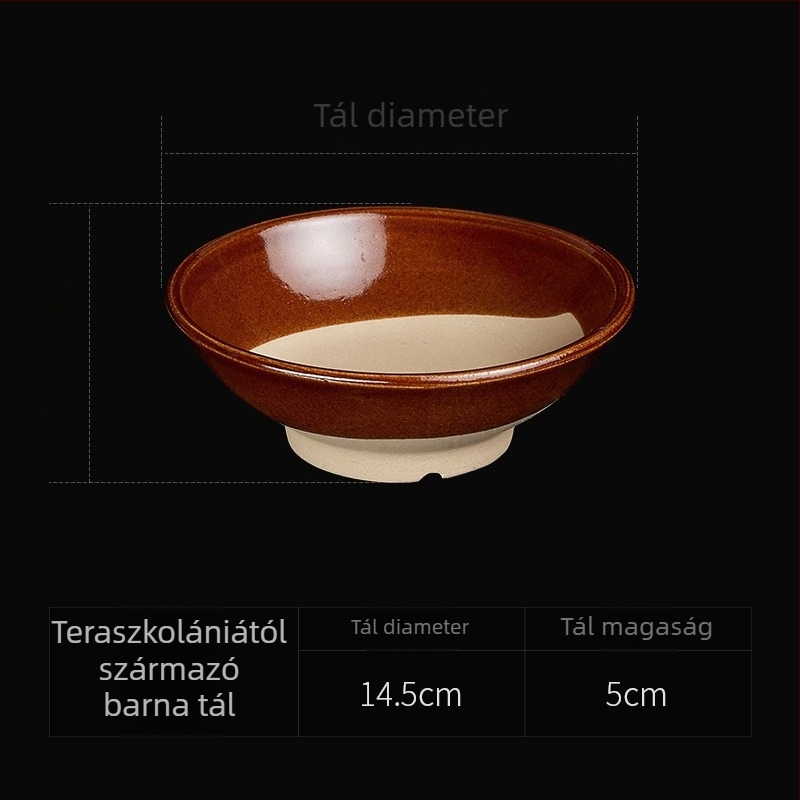 Nyolctálas gőzölő készlet durva porcelánból, hagyományos nemzeti stílus, mikróban használható