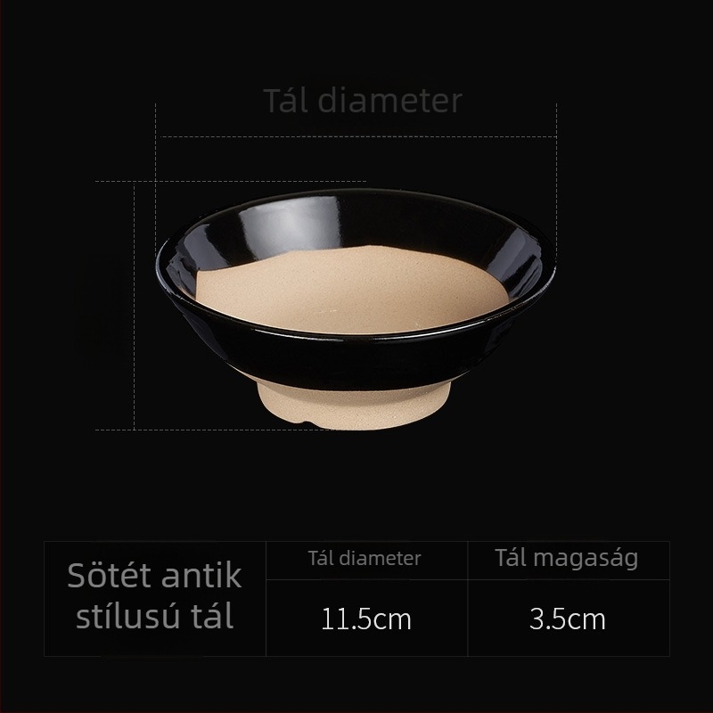 Nyolctálas gőzölő készlet durva porcelánból, hagyományos nemzeti stílus, mikróban használható