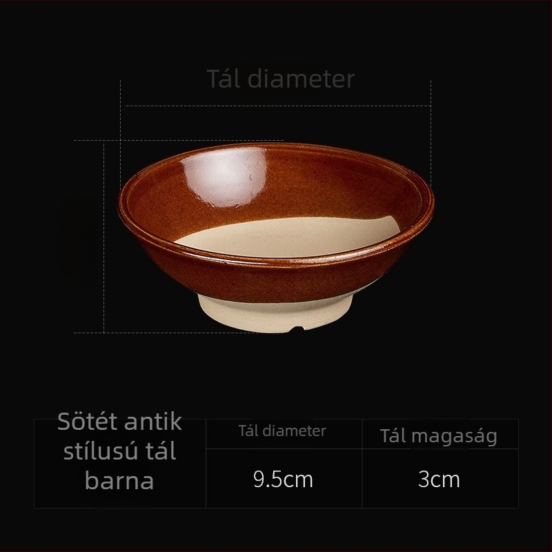 Nyolctálas gőzölő készlet durva porcelánból, hagyományos nemzeti stílus, mikróban használható