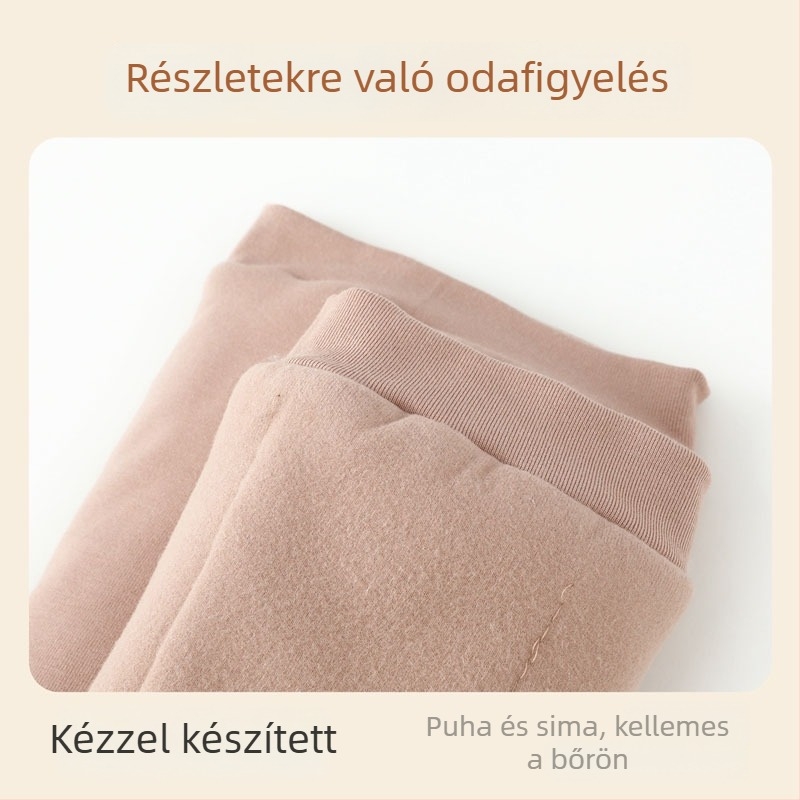 100% pamutból készült vastag lábszármelegítő téli, uniszex, meghosszabbított hosszúságú a melegítésért és a térd védelméért