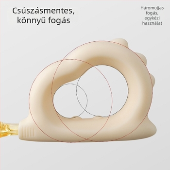 Szilikon babafogó- és kanálkészlet: önálló etetés gyakorlásához, Belleptide, 3 hónapos kortól, 1 készlet