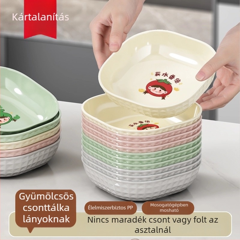 Kis otthoni tál szatén virágos mintával, négy irányú forma, mintázat 69850, mikrohullámú sütő nem használható.