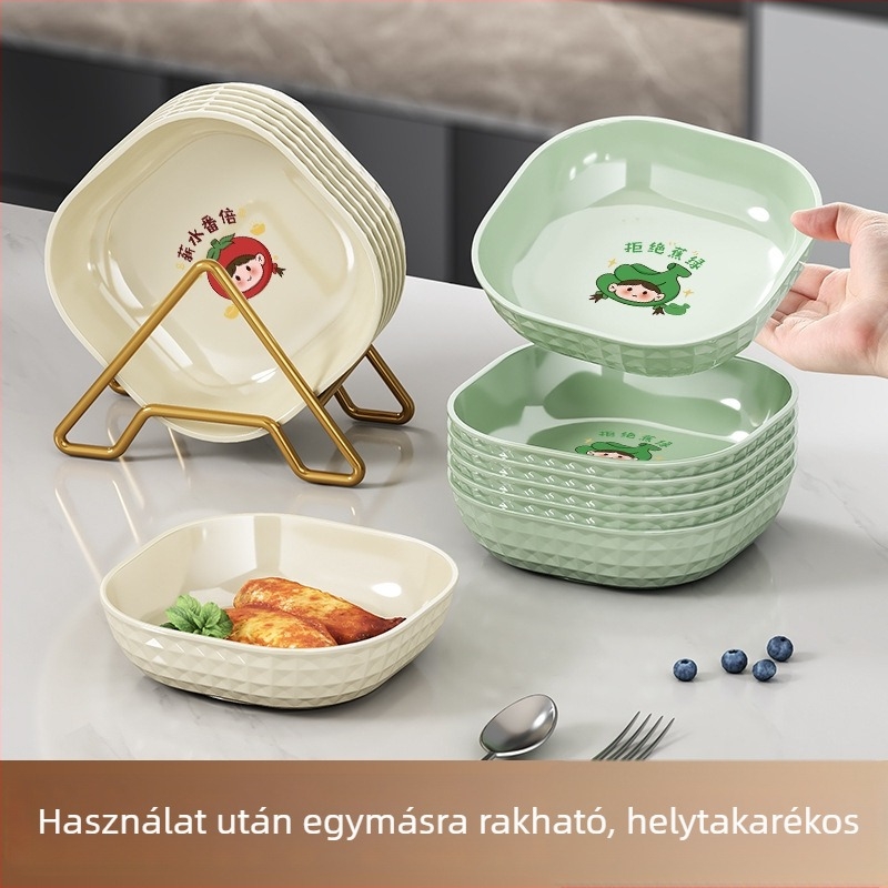 Kis otthoni tál szatén virágos mintával, négy irányú forma, mintázat 69850, mikrohullámú sütő nem használható.