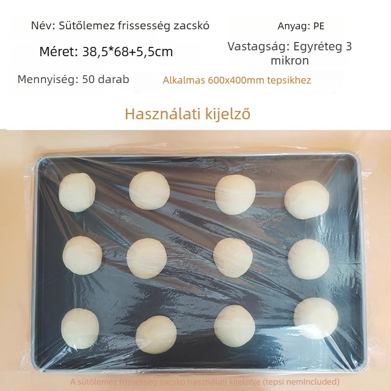 Tészta kelesztő és fermentációs doboz készlet porvédő kupakkal – műanyag, 1 db