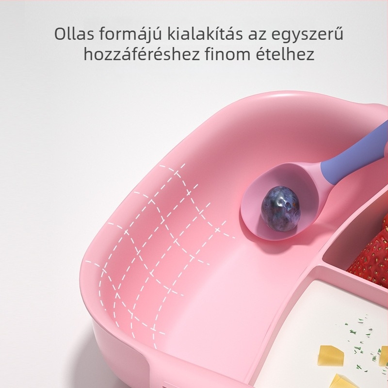 DIY baba étkezési tál integrált rekeszekkel – PP anyagú gyermek étkészlet, mitoo baby, 6 hónap feletti korosztálynak