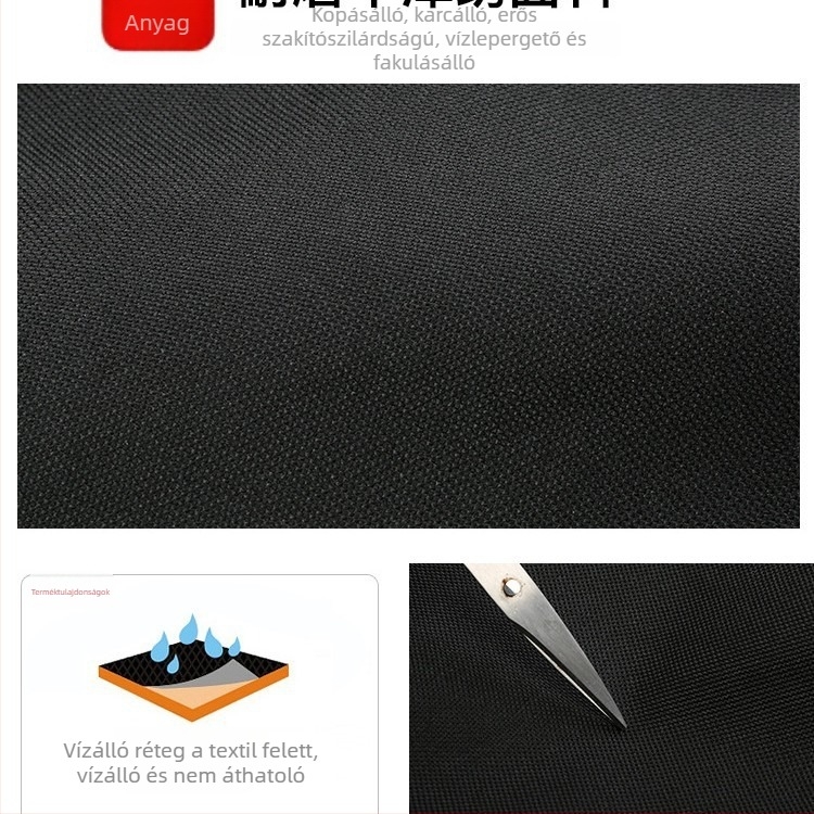 Uniszex vászon hátizsák 20–35L, lopás elleni, vízálló, lélegző