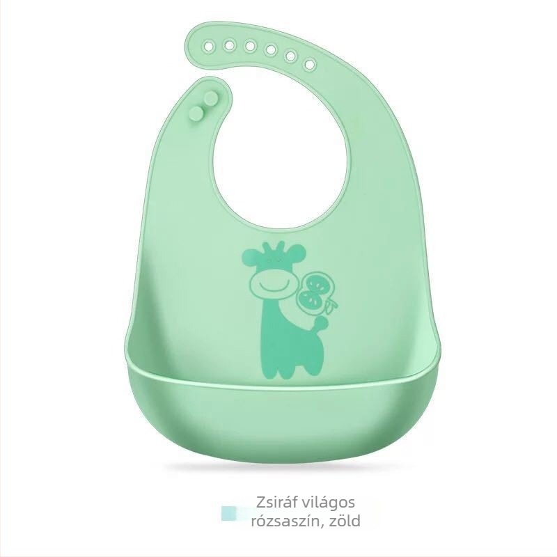 Szilikon baba etetőbib — minimalist stílus, anyag: szilikon, 3 hónapos kortól ajánlott, tejpor-doboz formája: két négyzet, készlet: 1 darab