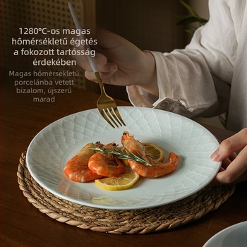 Songfa porcelán underglaze celadon alatti mázú tálak és tányérok készlet otthoni használatra, 2025 új modell, ideális új otthonhoz