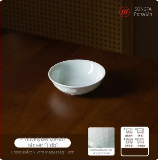Songfa porcelán underglaze celadon alatti mázú tálak és tányérok készlet otthoni használatra, 2025 új modell, ideális új otthonhoz