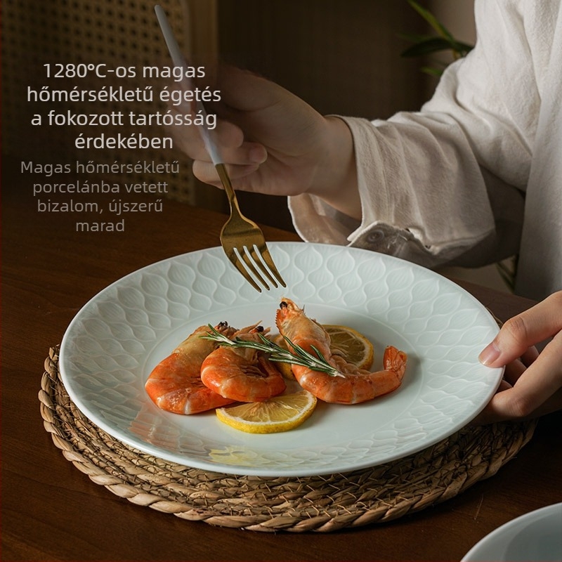 Songfa porcelán underglaze celadon alatti mázú tálak és tányérok készlet otthoni használatra, 2025 új modell, ideális új otthonhoz
