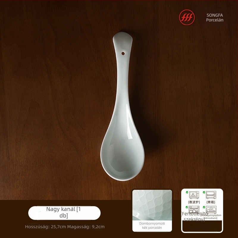 Songfa porcelán underglaze celadon alatti mázú tálak és tányérok készlet otthoni használatra, 2025 új modell, ideális új otthonhoz