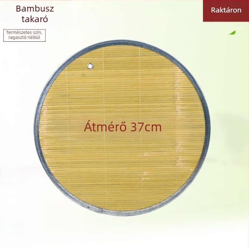 Bambusz dumpling tál hőszigetelő alátéttel és kör alakú fedővel — első osztályú minőség, modern minimalizmus