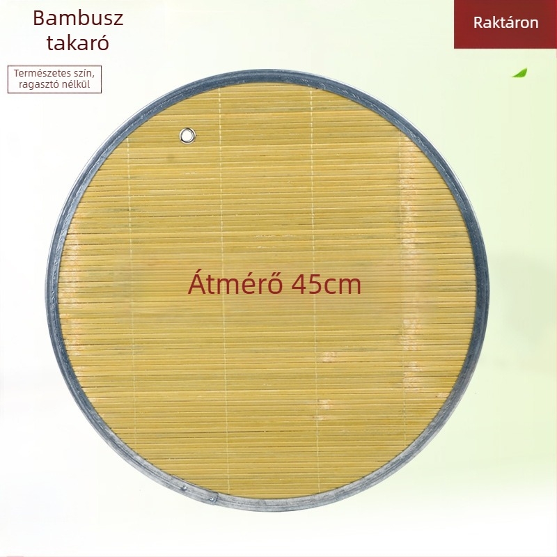 Bambusz dumpling tál hőszigetelő alátéttel és kör alakú fedővel — első osztályú minőség, modern minimalizmus