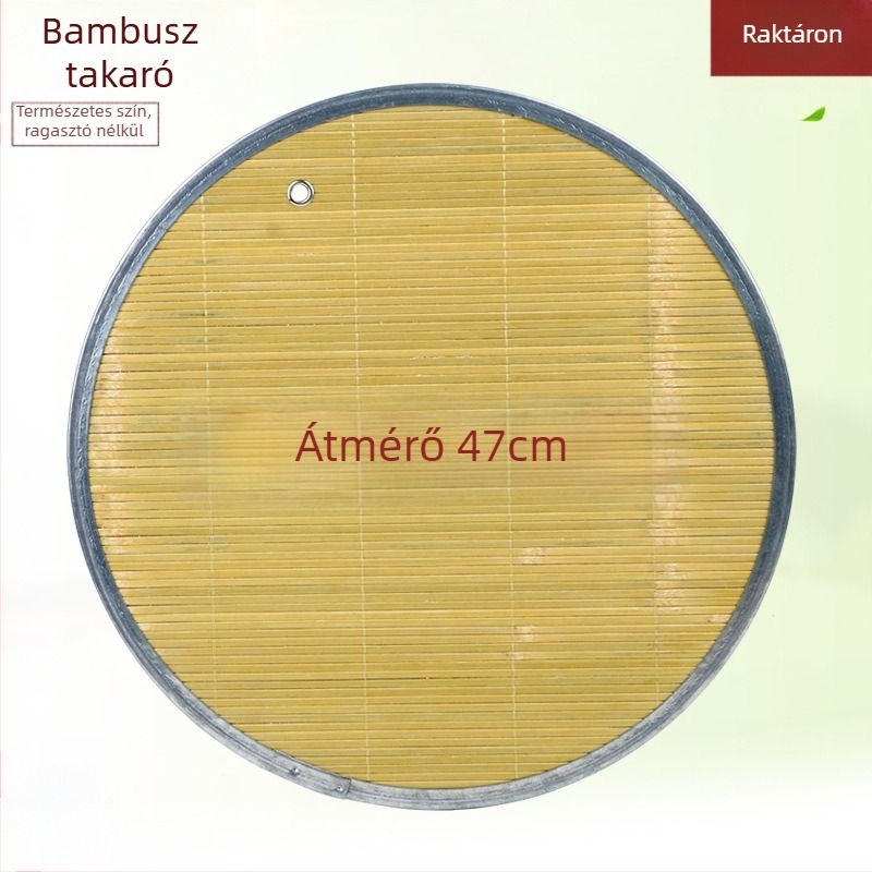 Bambusz dumpling tál hőszigetelő alátéttel és kör alakú fedővel — első osztályú minőség, modern minimalizmus