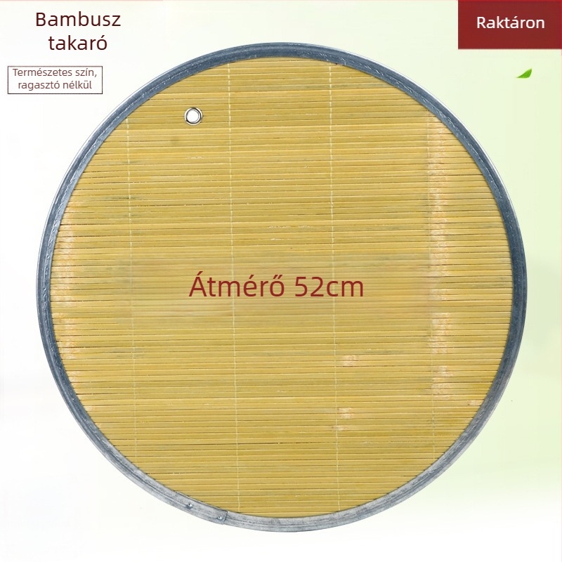 Bambusz dumpling tál hőszigetelő alátéttel és kör alakú fedővel — első osztályú minőség, modern minimalizmus