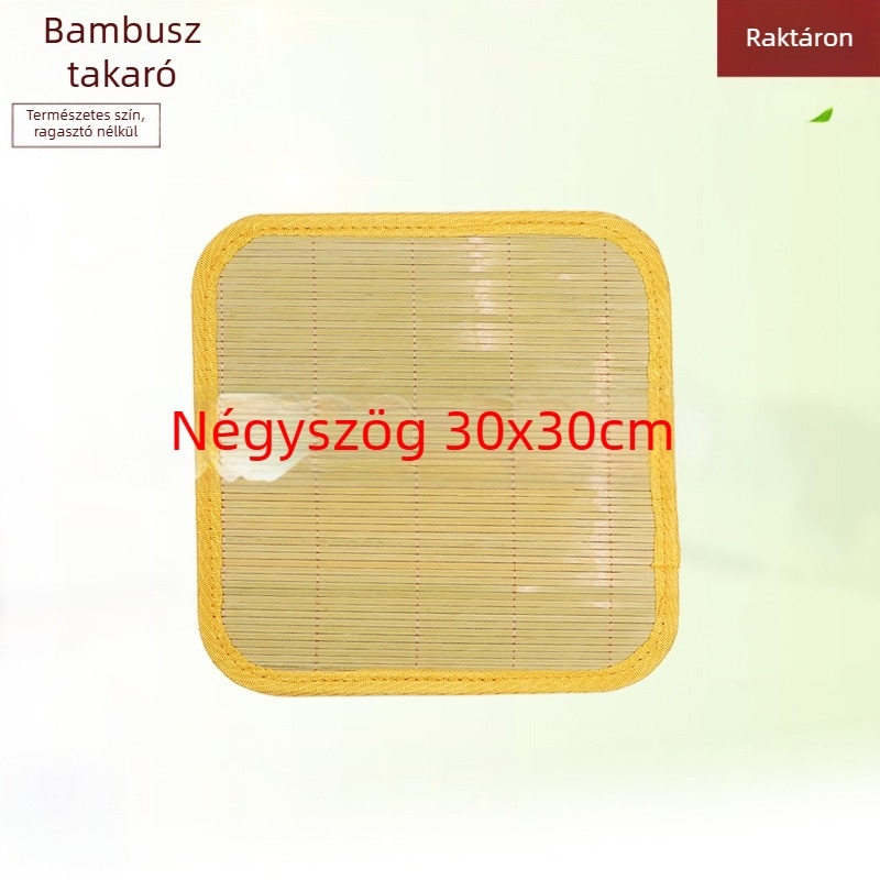 Bambusz dumpling tál hőszigetelő alátéttel és kör alakú fedővel — első osztályú minőség, modern minimalizmus