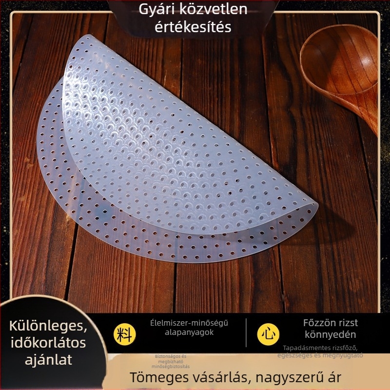 Rizsfőző szilikon matrac, kör alakú, tapadásmentes felület, megnövelt vastagság