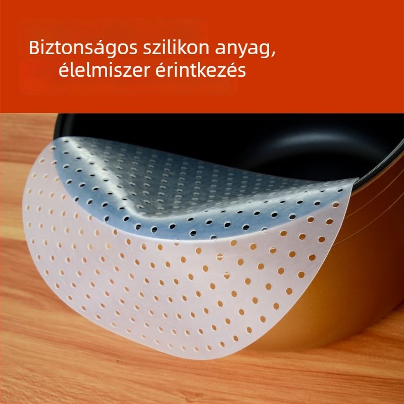 Rizsfőző szilikon matrac, kör alakú, tapadásmentes felület, megnövelt vastagság