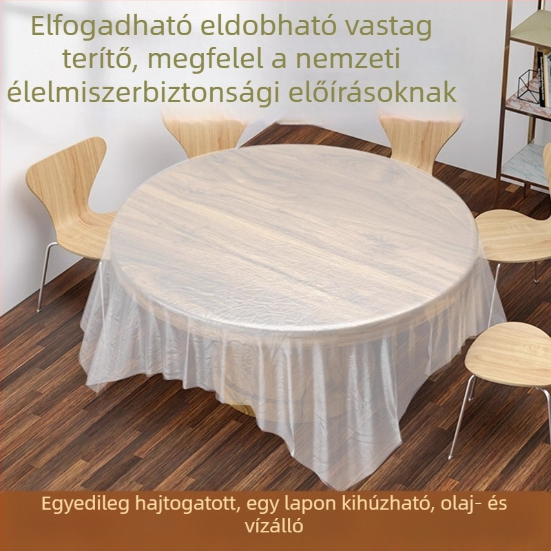 10 darabos vastag egyszer használatos műanyag asztalterítő, téglalap alakú, esküvőhöz, piknikhez és otthoni használatra