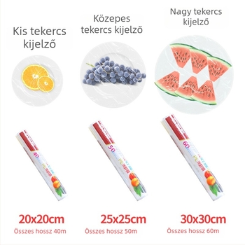 Okiss egyszer használatos élelmiszer-fólia – élelmiszer-minőségű, hőálló -60°C–100°C, 1 db