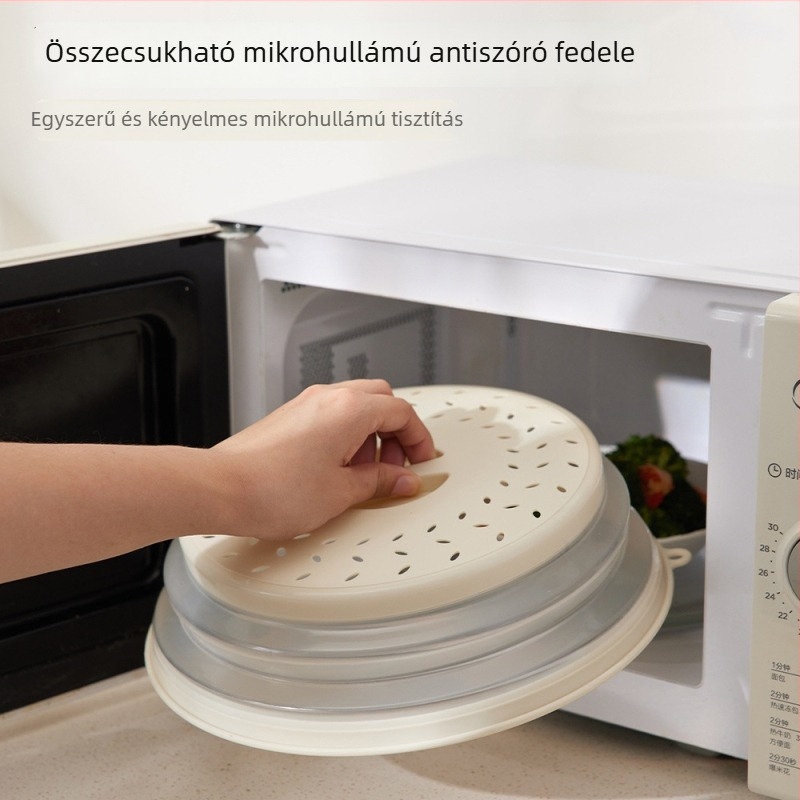 Mikrohullámú sütő melegítőfedél, összecsukható, anti-szennyező és frissesség megőrző, olaj- és spriccálló • Márka: Egyéb • Anyag: Egyéb • Engedélyezett magánmárkák: Igen • Stílus: Modern egyszerűség