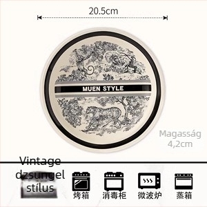 Muen tál- és tányérkészlet otthoni használatra — kerámia, kínai stílus, könnyed luxus és retro hangulat, Enny márka (Kerámia; Kínai stílus; Könnyed luxus és retro hangulat)