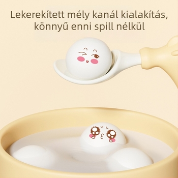 Baba etető villa és kanál készlet, 2 darab, PP anyag, 3 hónapos kortól