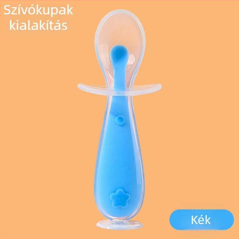 Warburg Szilikon bébi etetőkanál – edzőkanál, szilikon anyag, 6 hónapos kortól, 1 csomag
