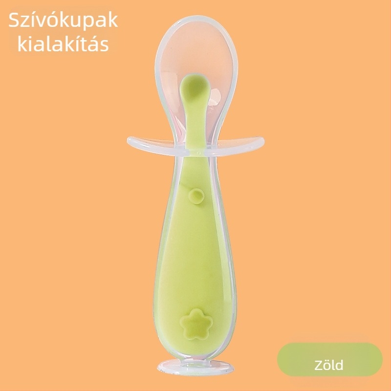 Warburg Szilikon bébi etetőkanál – edzőkanál, szilikon anyag, 6 hónapos kortól, 1 csomag