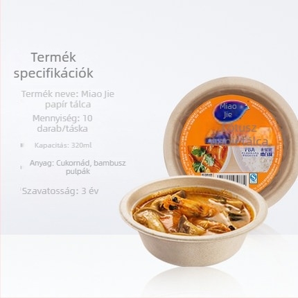 Miaojie Biodegradábilis Papírból Készült Ovális Egyszer Használatos Tál Barbecue és Hot Pot