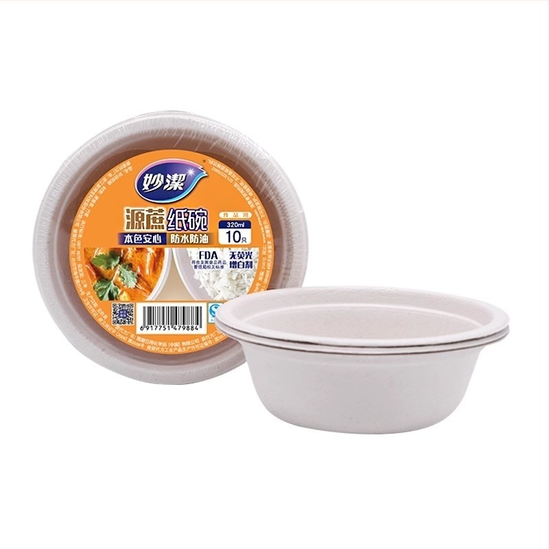 Miaojie Biodegradábilis Papírból Készült Ovális Egyszer Használatos Tál Barbecue és Hot Pot