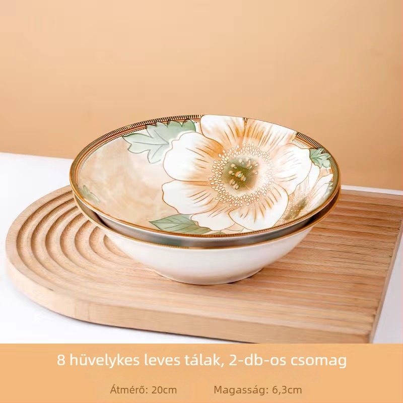 Porcelános gőzölt tojásos tál, japán stílusú, dupla fül, mély és vastag kialakítás, mikrohullámú sütőben nem használható