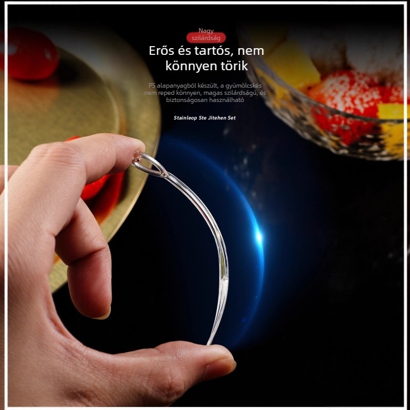 Gyümölcs villa, műanyag, átlátszó, 100 darab/csomag, felnőtteknek