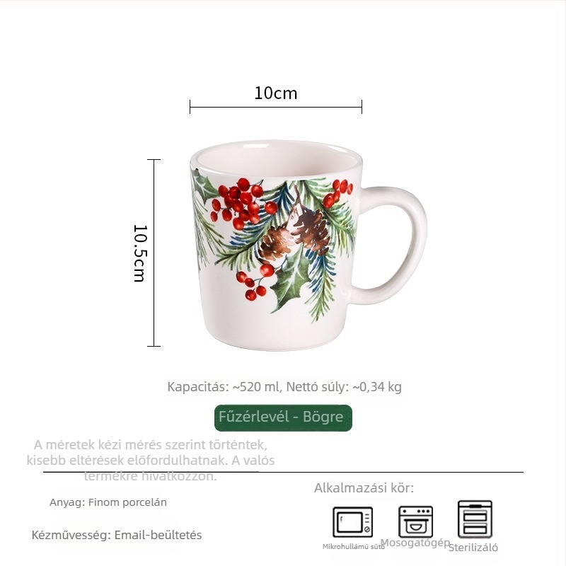 5 darabos skandináv kerámia étkészlet virágos mintával